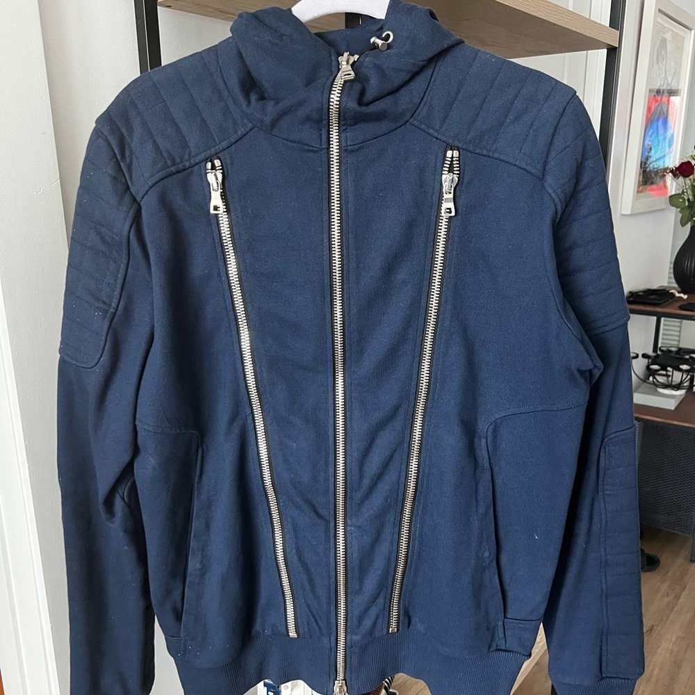Navy balmain hoodie